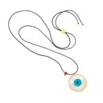 Κολιέ Μάτι με Μαργαριτάρι - Ασήμι 925 - Image 2