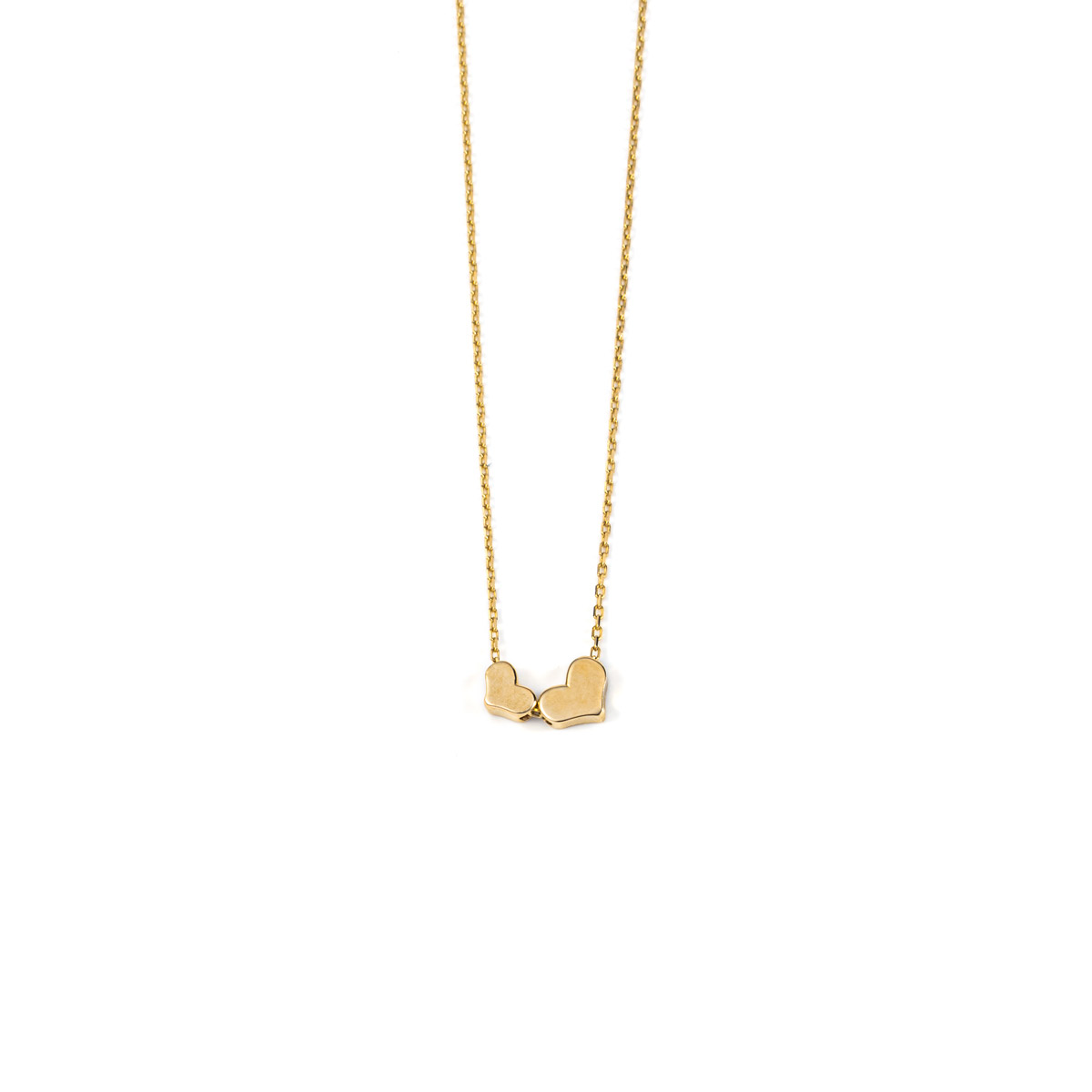 Hearts Necklace - 14K Gold