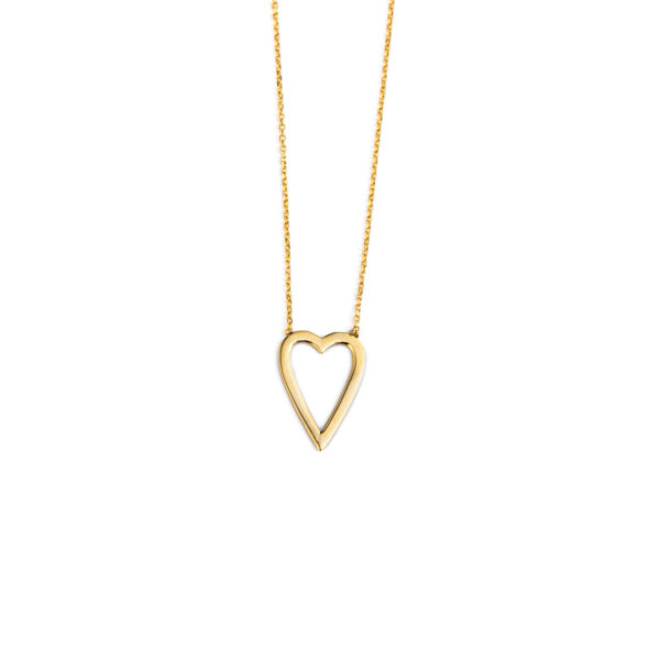 Simple Heart Necklace - 14K Gold
