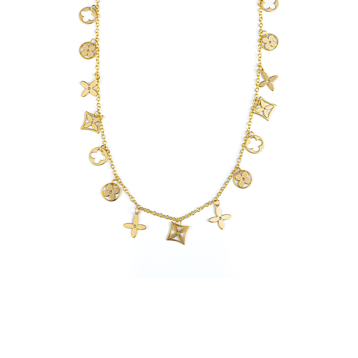 14K Gold Charm Necklace