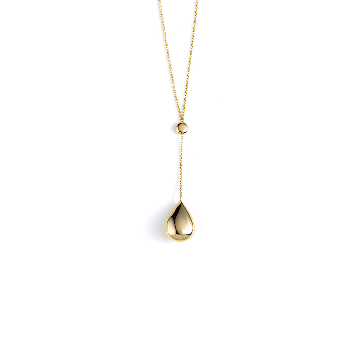 Tear Drop Necklace - 14K Gold