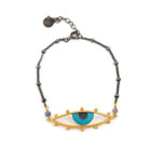 925 Sterling silver Eye bracelet with enamel