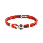 Lucky Eye Leather Bracelet - 925 Sterling Silver - Image 5