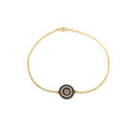 Sterling Silver Gold Plated Eye Bracelet