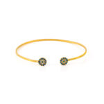 Βραχιόλι Μάτι με Ζιργκόν - Ασήμι 925 Επιχρυσωμένο