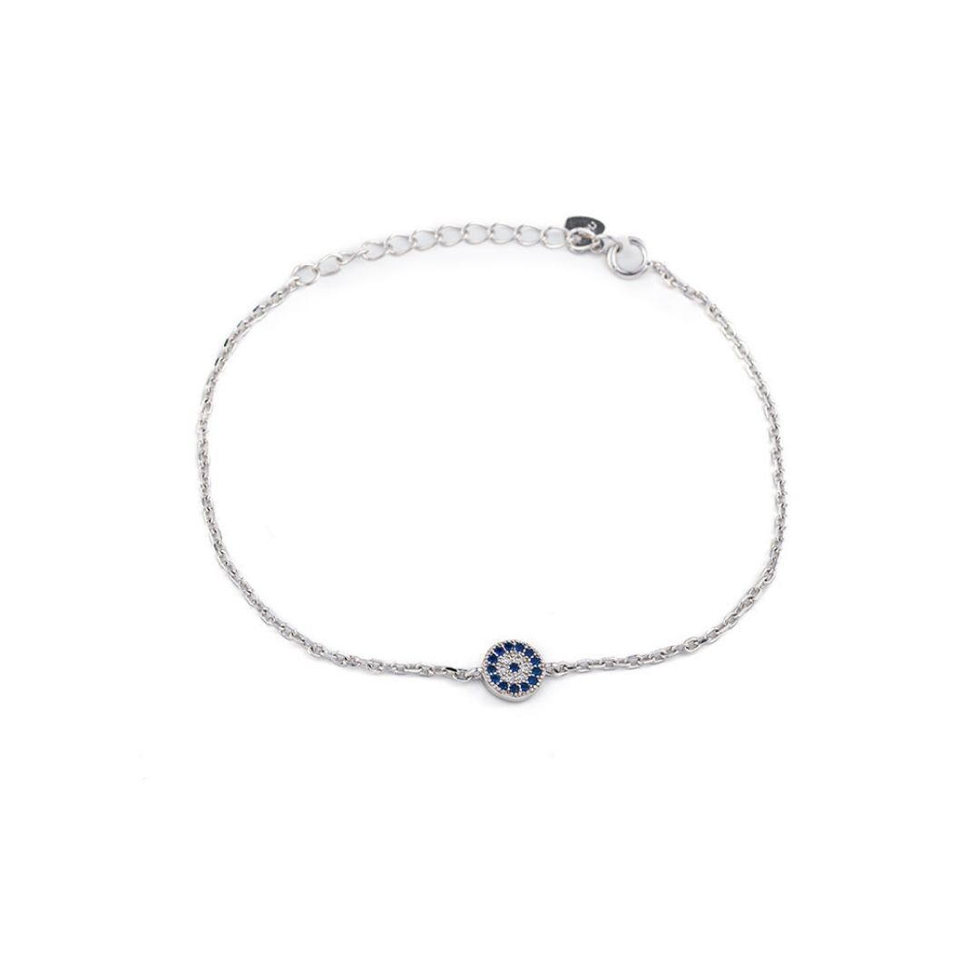 925 Sterling silver Evil Eye Chain bracelet