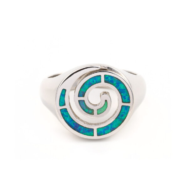 Spiral Opal Ring
