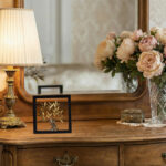 Bronze Olive Tree - Wood art frame 30X30cm - Image 2