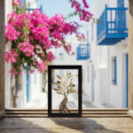 Μπρούτζινο Δέντρο Ελιάς - Ξύλινο Πλαίσιο 20X30cm - Image 2