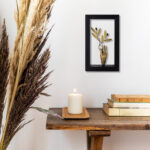 Bronze Hand Holding Olive Branch - Wood Framed 15X25 cm - Image 2