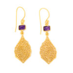 Amethyst Lace Earrings