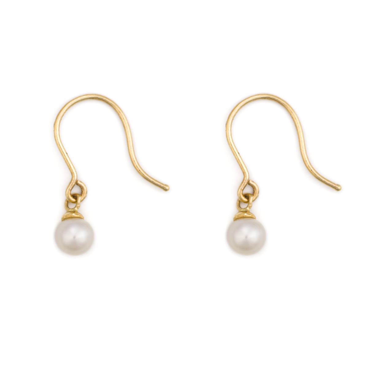 Pearl Dangle Earrings - 14K Gold