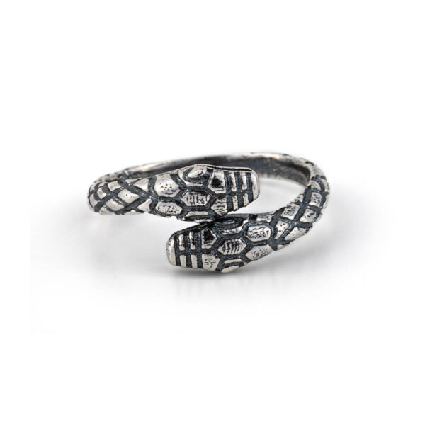 Double Headed Snake Ring – 925 Sterling Silver