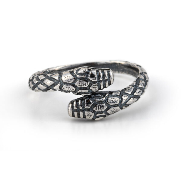 Double Headed Snake Ring – 925 Sterling Silver