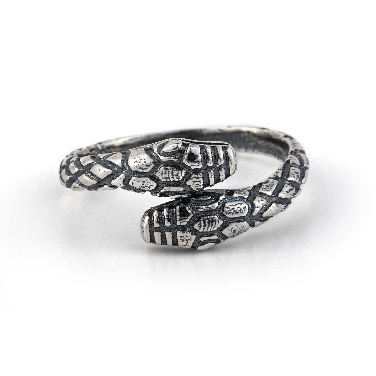 Double Headed Snake Ring – 925 Sterling Silver
