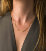 Αλυσίδα Paperclip - Ασήμι 925 Επιχρυσωμένη - Image 2