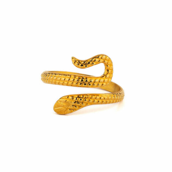 Snake Ring – 925 Sterling Silver and Gold Plated