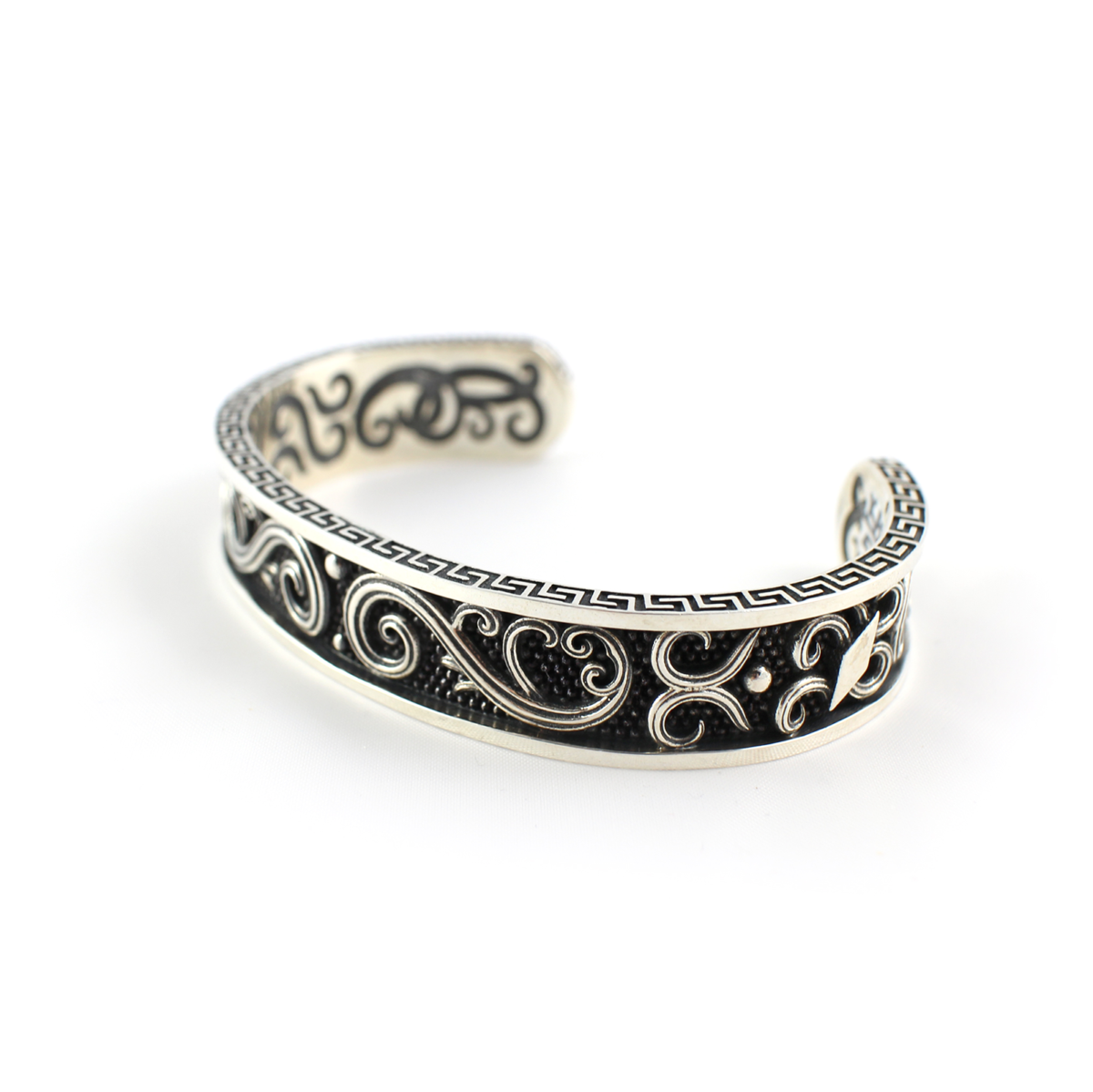 Byzantine Cuff Bracelet – 925 Sterling Silver Yianni Jewelry