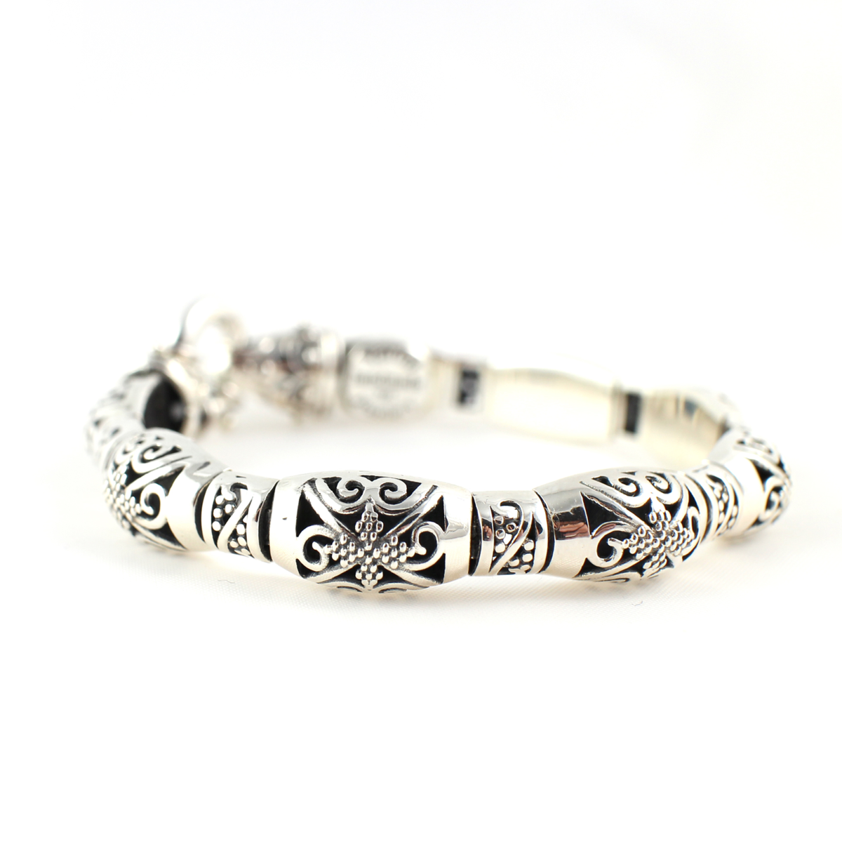 Byzantine Bangle Bracelet – Sterling Silver Yianni Jewelry
