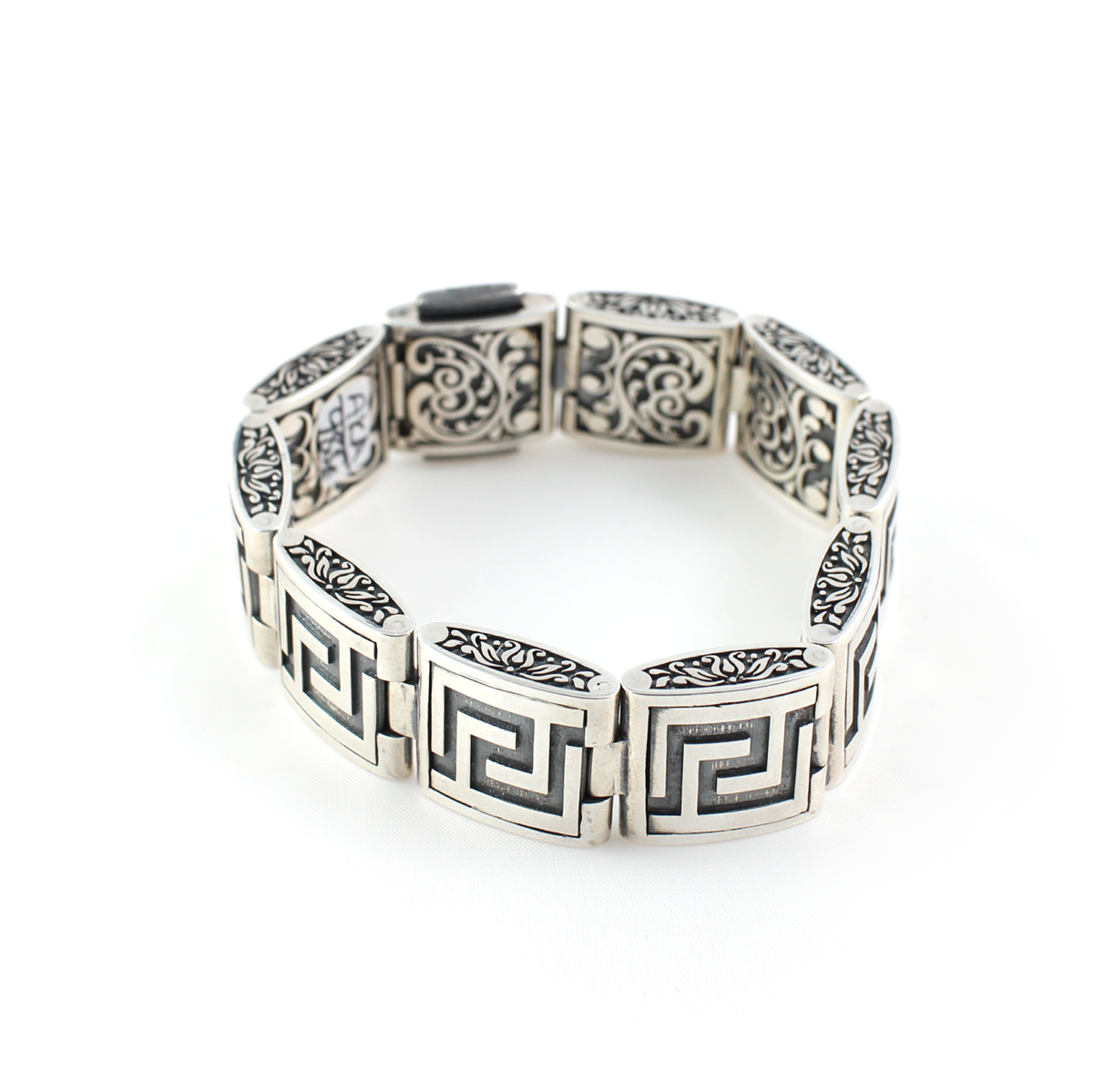 Meander Link Bracelet 925 Sterling Silver – Yianni Jewelry