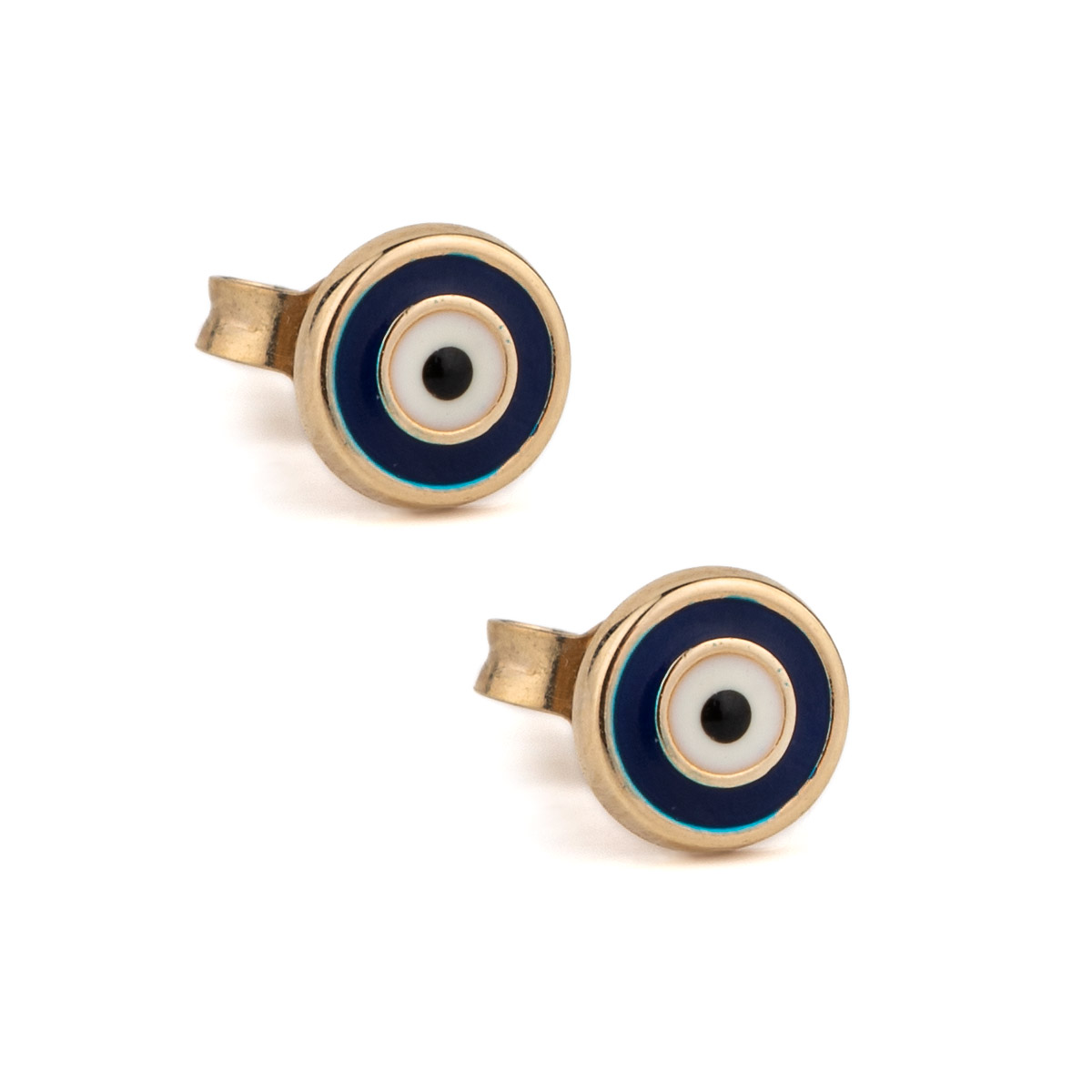 Eye Stud Earrings – 9K Gold
