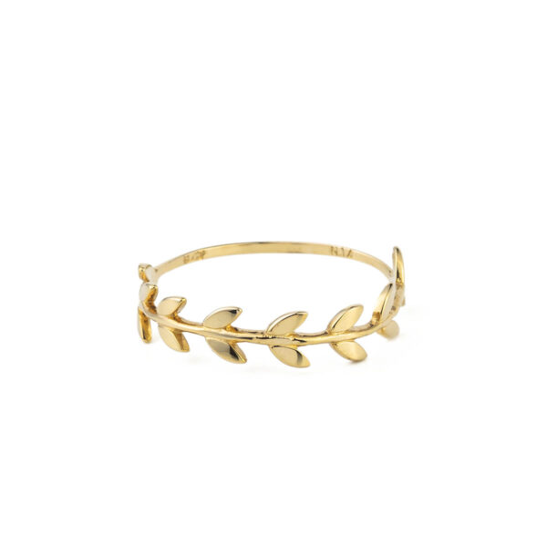 14K Gold Branch Ring