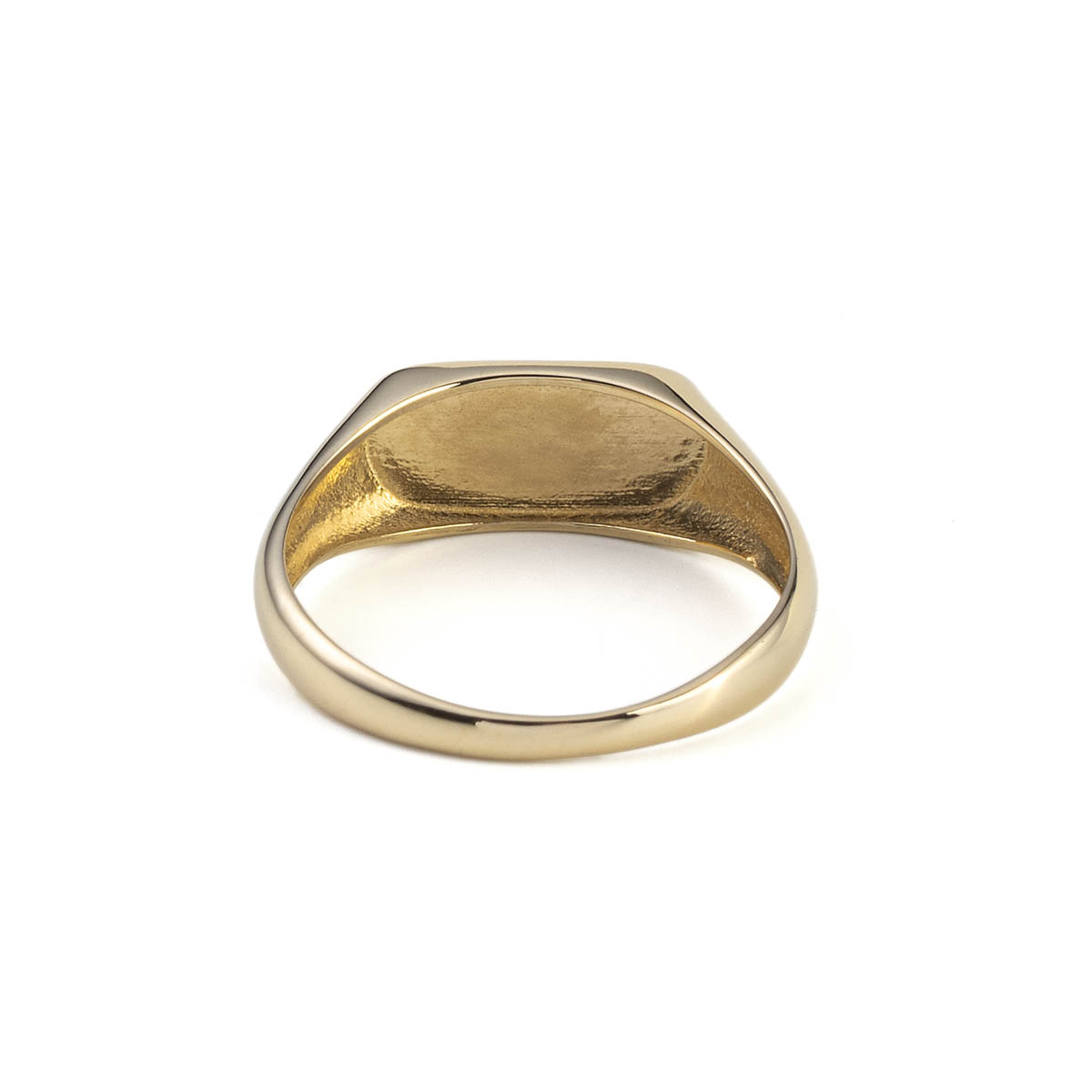14K Gold Square Signet Ring