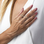 14K Gold Geometric Ring