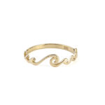 14K Gold Wave Ring