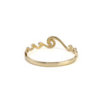 14K Gold Wave Ring