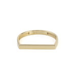 14K Gold Geometric Stacking Ring
