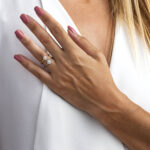 Pearl and Zircon Round Ring - 14K Gold