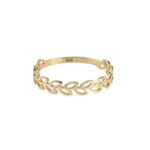 9K Gold Leaf Ring
