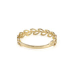 9K Gold Leaf Ring