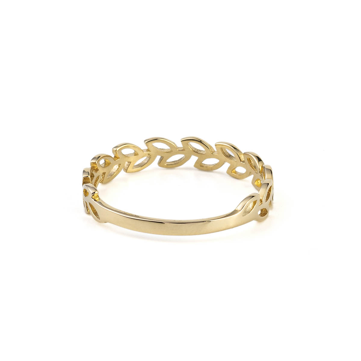 9K Gold Leaf Ring