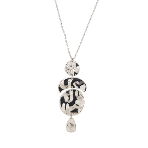 GREGIO Charm Necklace silver 925 rhodium plated