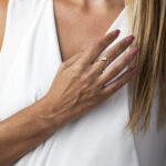 14K Gold Geometric V Ring