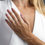 Green Square Stone Ring - 14K Gold