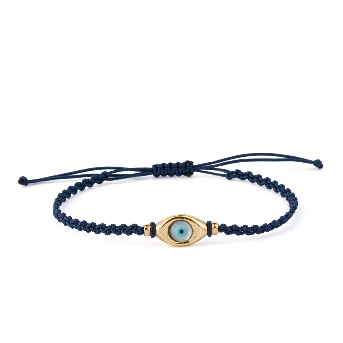 Evil Eye Blue Bracelet – 925 Sterling Silver and Gold Plated