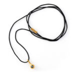 Evil Eye Cord Necklace – 925 Sterling Silver Gold Plated