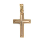 14K Gold Double Cross