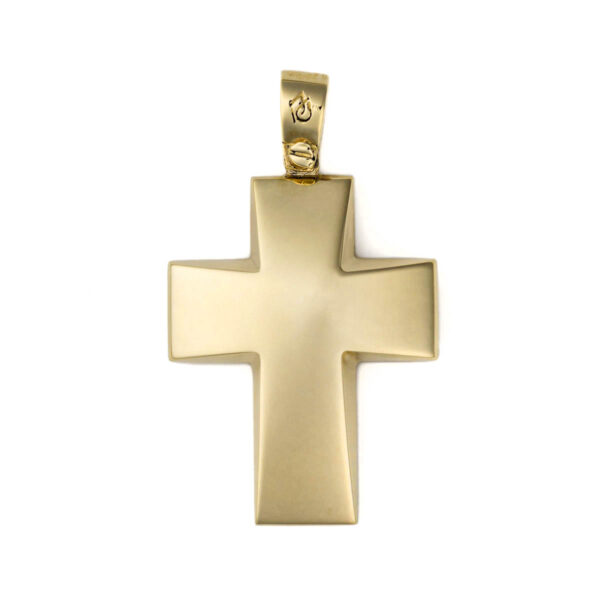 14K Gold Thick Baptism Cross