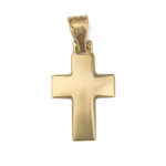 14K Gold Small Thick Baptism Cross