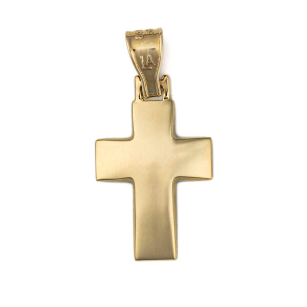14K Gold Small Thick Baptism Cross