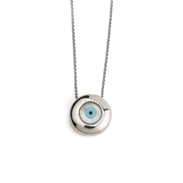 Round Eye Necklace – 925 Sterling Silver