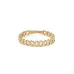 14K Gold Chain Ring