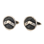 Leonidas Shield Cufflinks – 925 Sterling Silver