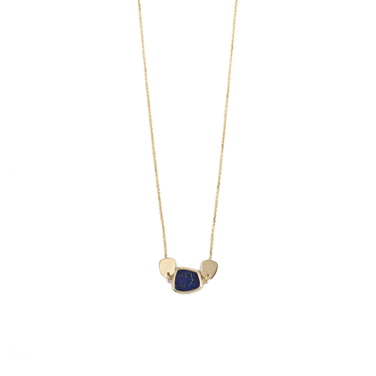 14K Gold Lapis Lazuli Necklace