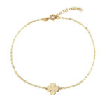 Anklet Four Leaf - 14K Gold