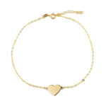 Anklet Heart - 14K Gold